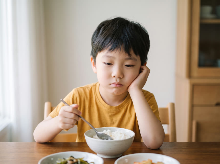 밥을 잘 먹지 않는 아이